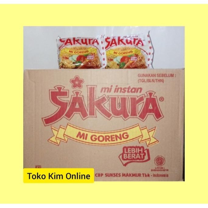 

BIG SALE MIE INSTAN SAKURA GORENG 60 GR 40 BKS (1 DUS) !!!!!