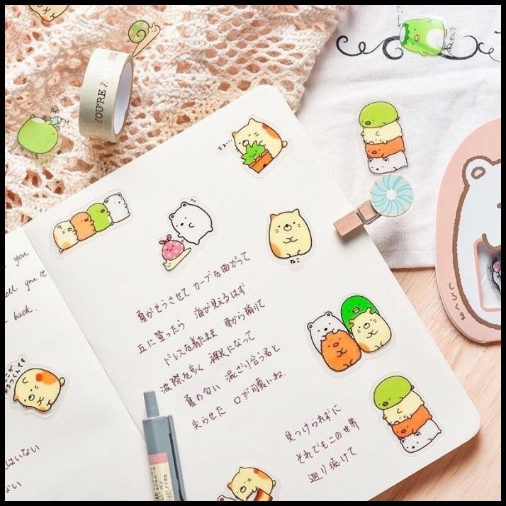 

DISKON CUTE DECORATIVE STICKERS KAWAII JAPAN STYLE ISI 50 LEMBAR