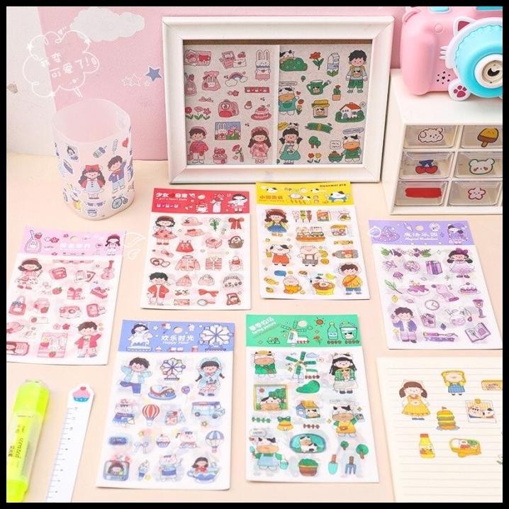 

BEST DEAL ISI 4 LEMBAR DAILY LIFE ESSENTIAL STICKER JOURNAL STIKER SCRAPBOOK !!!!!!