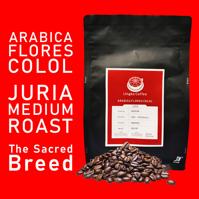 

Kopi Arabika Arabica Juria Flores Manggarai Colol Medium 500Gr Biji