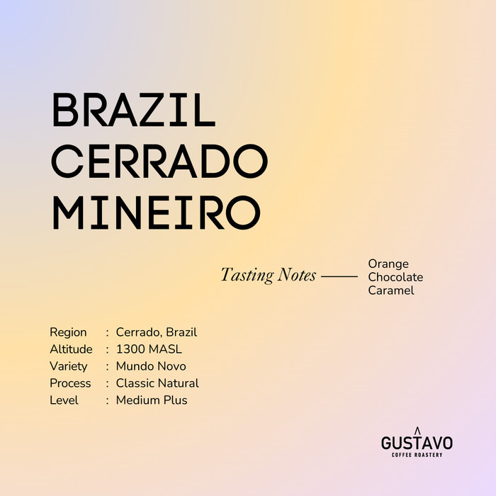 

Espresso Roast Brazil Cerrado (1 Kg) Biji Kopi Arabika Gustavo