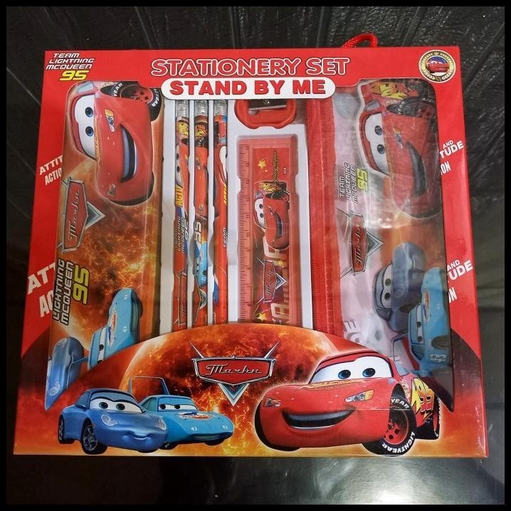 

TERMURAH PAKET ALAT TULIS KARAKTER CARS LENGKAP / STASIONERY SET BELAJAR ANAK !!