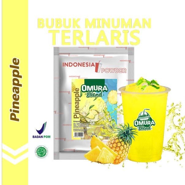 

READY STOCK BUBUK MINUMAN RASA NANAS / PINEAPPLE 1 KG OMURA BLEND !!!!!