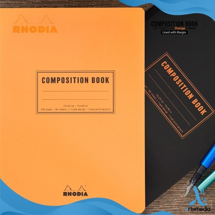 

Buku Catatan Rhodia A5 Lined With Margin Composition Book Notebook