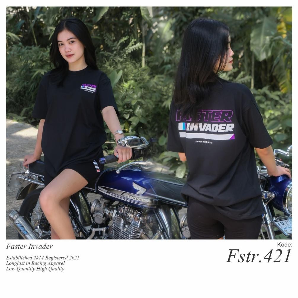 Kaos Baju Racing Faster Invader Tydy Distro Racing&  Original Anak Dewasa Terbaru