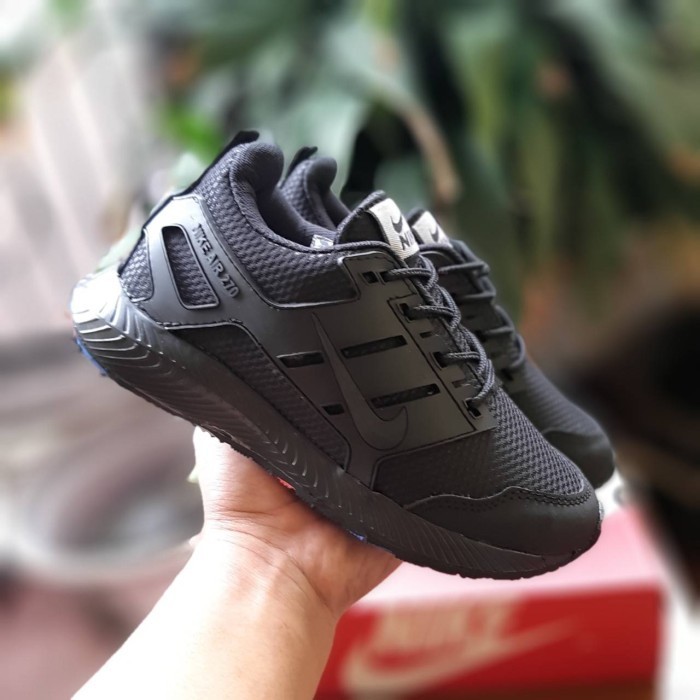 ORIGINAL Sepatu Sekolah anak laki laki perempuan nike hitam polos sd smp