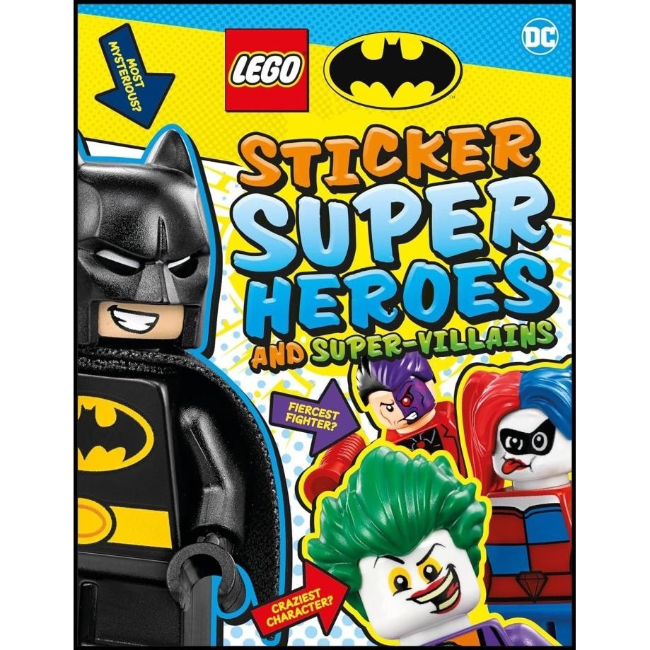 

HOT DEAL LEGO BATMAN STICKER SUPER HEROES AND SUPER-VILLAINS ULTIMATE BOOK !!!!!!!