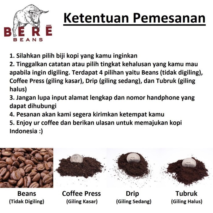 

Kopi Arabika Papua Wamena 1 Kilo 1Kg Bubuk / Biji Coffee Bean Beans Kg