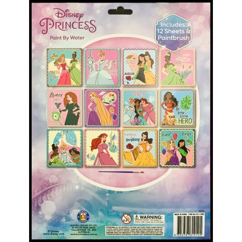 

HOT DEAL DISNEY PRINCESS PAINT BY WATER MESS FREE NO PAINT NEEDED