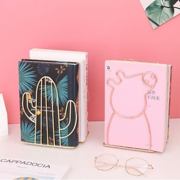 

Pembatas Buku Penahan Book Besi Gold Rose Dekorasi Rumah Decoration Premium Murah Baru