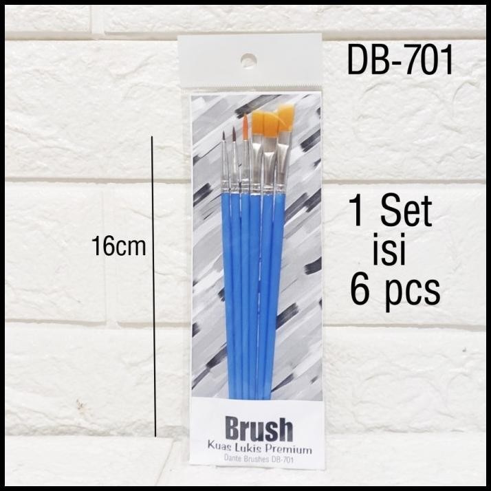 

DISKON KUAS CAT ACRYLIC DANTE DB-701 ISI 6PCS !!!!!