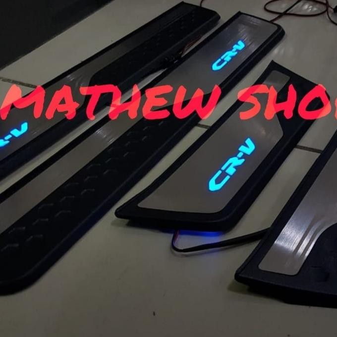 Door Sill Plate Crv Turbo With Led / Sillplate Samping Honda Crv Turbo