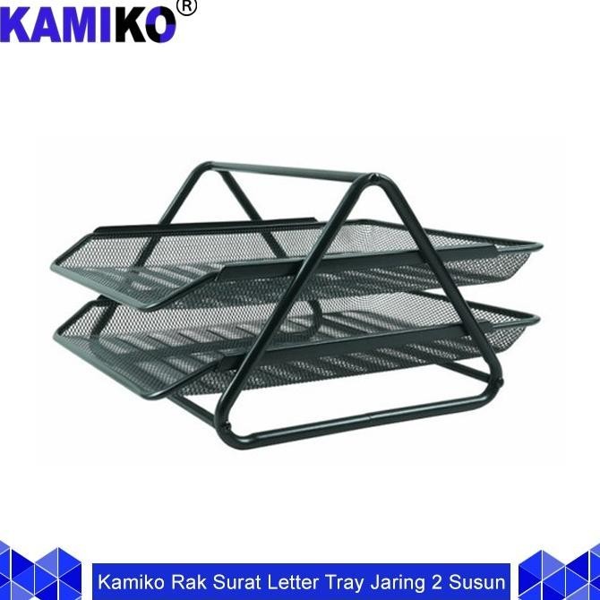 

Kamiko Rak Surat Letter Tray Jaring Letter Paper Document Tray 2 Susun Premium Murah Baru