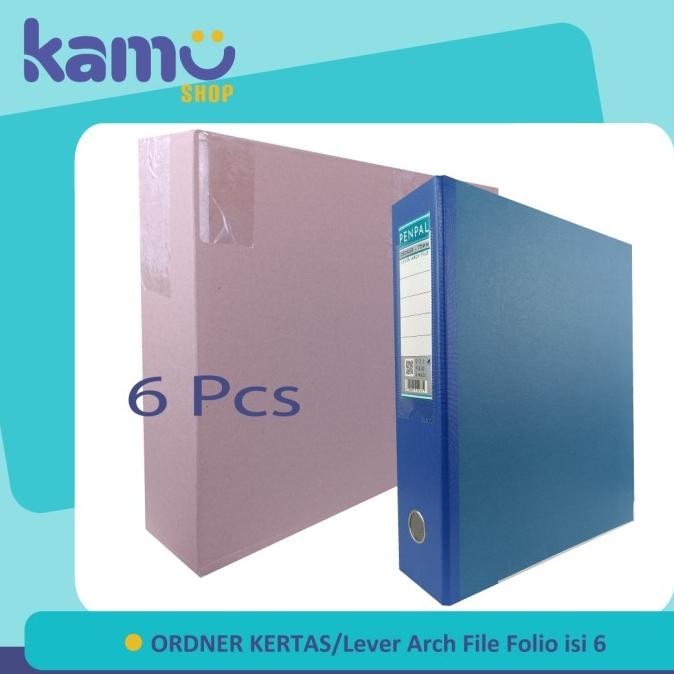 

Penpal Ordner Folio Kertas / Paper Lever Arch File F4 Pl-771[Isi 6Pcs] Kualitas Premium