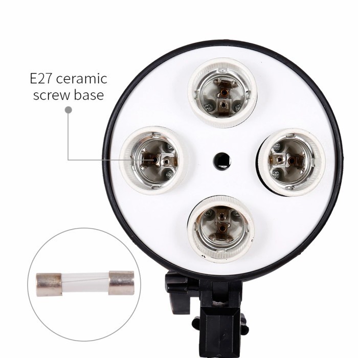 Softbox 50X70Cm Fotografi Studio Lighting E27 Youtuber 4 Lampu Bholam