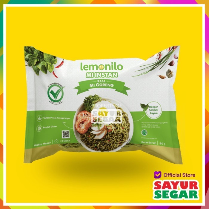 

[CIBUBUR] LEMONILO "MIE GORENG" MIE INSTANT SEHAT [70g]
