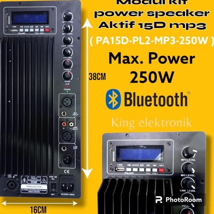 KIT POWER MODUL MP3 USB SPEAKER ACTIVE PA 15D