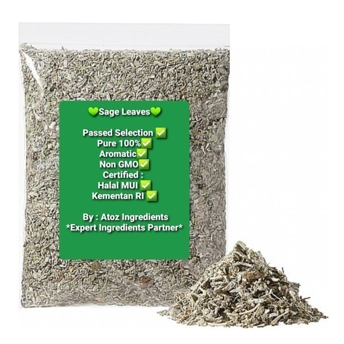 

Adlian Daun Sage Kering 50 Gr / Sage Leaf Dry 50 Gr