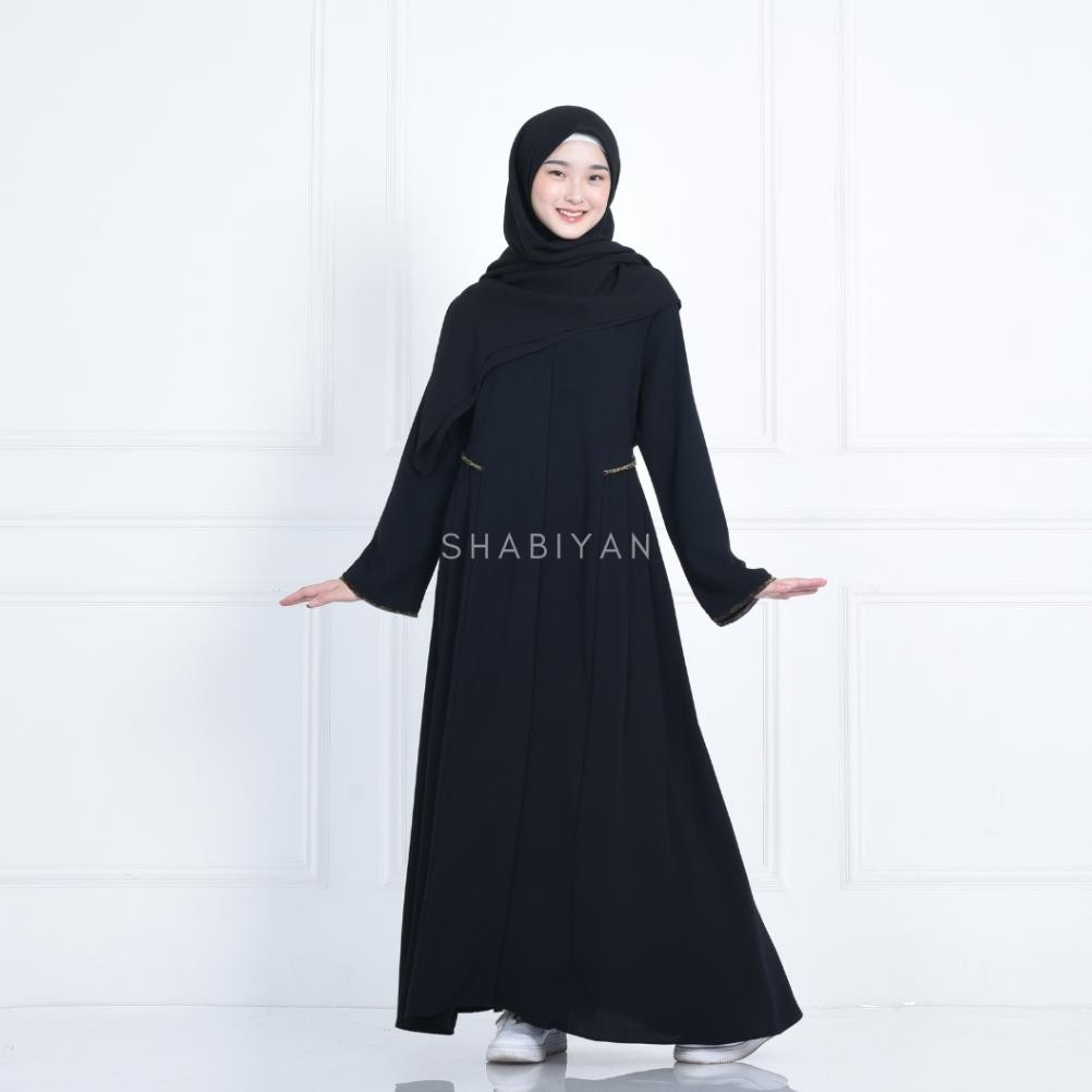 Gamis Abaya Remaja 449 Hitam Polos Esra Gamis Abaya Remaja