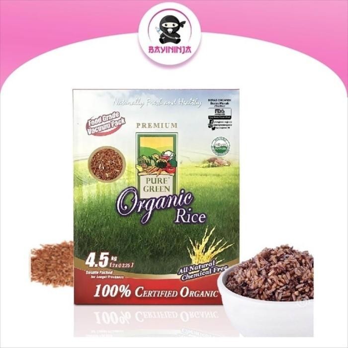 

Pure Green Beras Organik Beras Merah 4.5 Kg