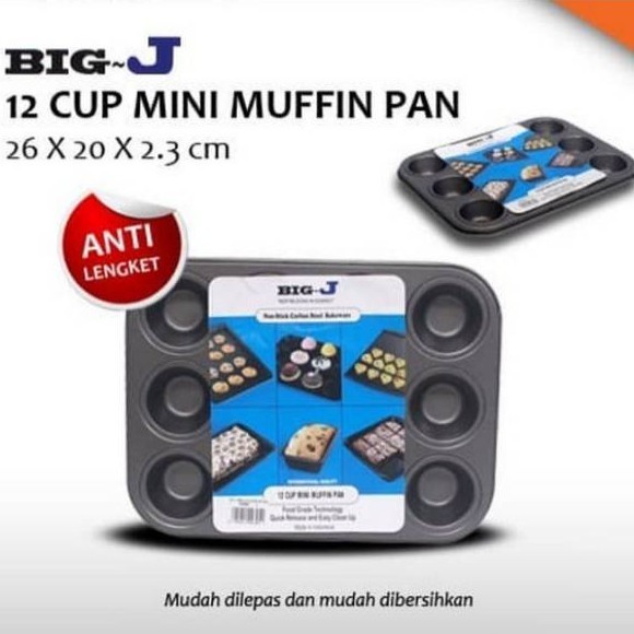 

Adlian Loyang Muffin 12 Lubang Kecil 26X20 Cm