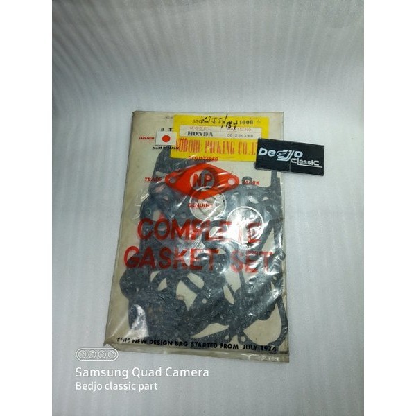 paking perpak gasket set fullset HONDA CB125 TWIN CB 125 TWIN K6 ori original noboru made in japan
