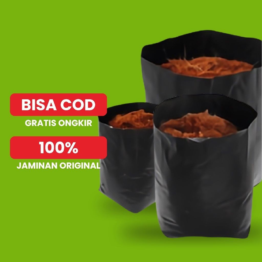 BOTANI - Polybag Ukuran 35X35 Polibag Eceran Poly Bag Tebal Polybag Satuan Lentur dan Lebih tahan la