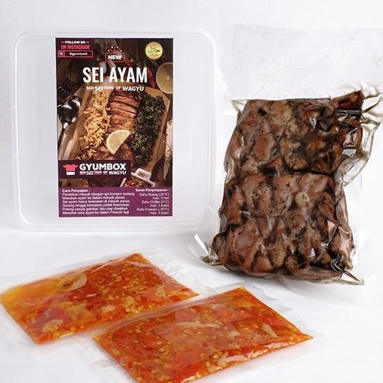 

Sei Ayam Fillet Asap Frozen Food Makanan Instan Beku Halal Gyumbox GM