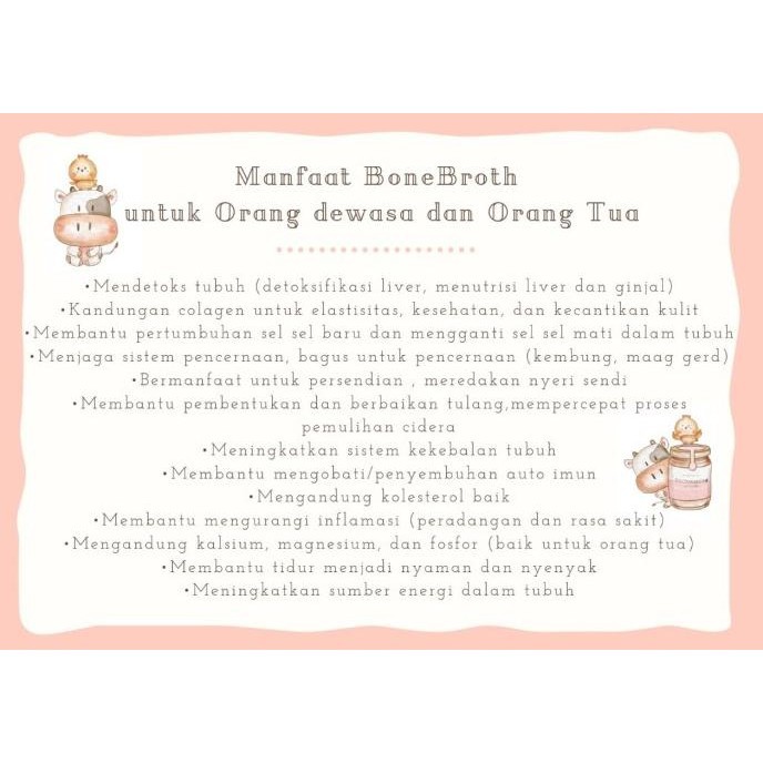 

Chicken KENTAL Bone Broth / Kaldu Ayam Kental Doctor Broth utk MPASI TRS