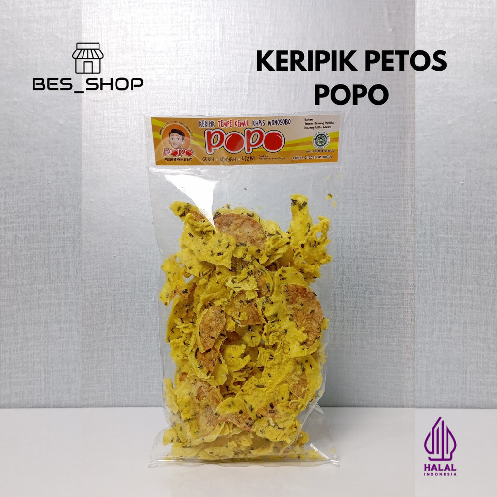 

Petos Popo Tempe Kemul Atos Cemilan Keripik Tempe Khas Wonosobo Gurih Crispy