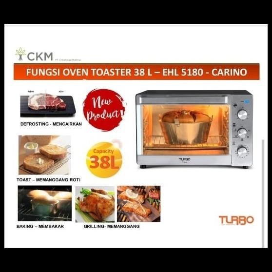 OVEN TURBO CARINO EHL5180 LISTRIK KAPASITAS BESAR HEMAT LISTRIK - NEW
