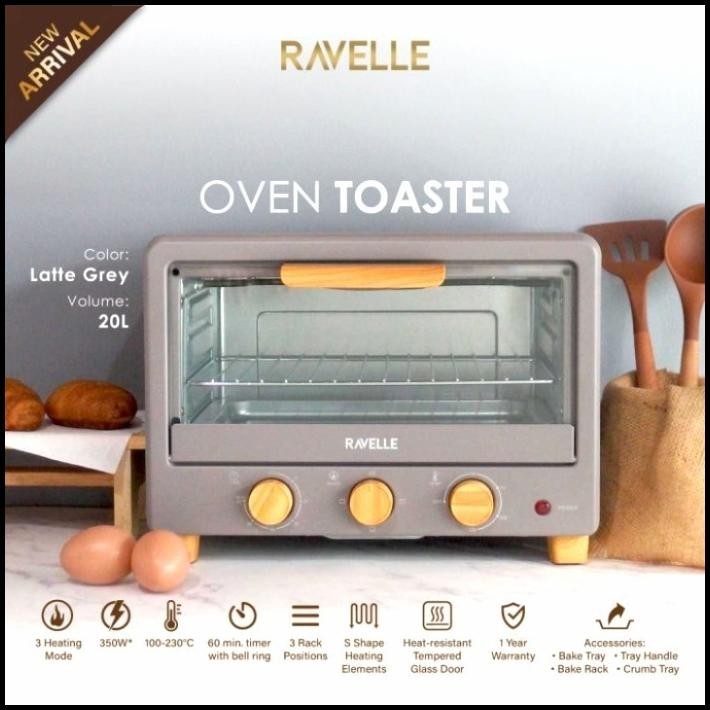 RAVELLE OVEN LISTRIK TOASTER 20 L - OVEN LISTRIK LOW WATT RAVELLE