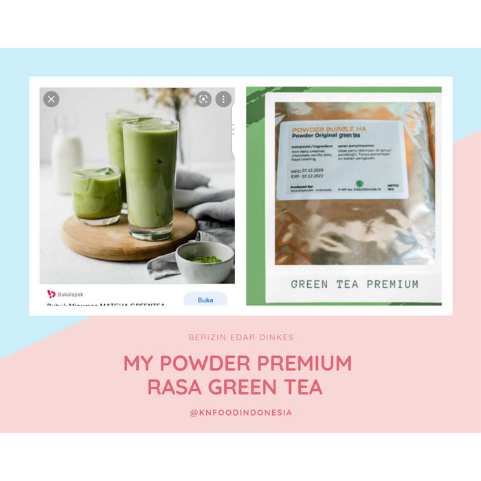 

Green Tea Matcha - Bubuk Numan Cheese Tea Rasa Green Tea