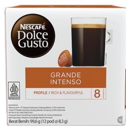 

Nescafe Dolce Gusto Grande Intenso 16 Capsule Coffee Kapsul Kopi