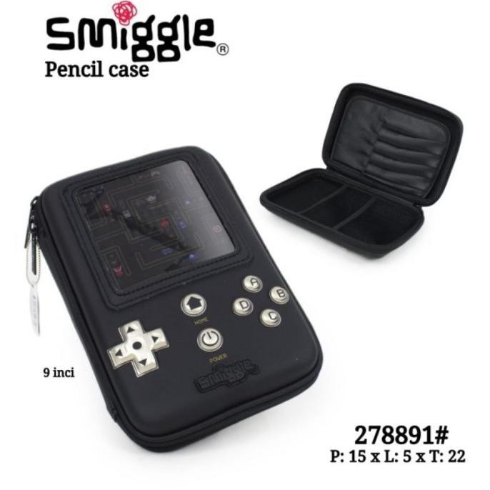 

SMIGGLE Tempat Pensil Gameboy Black Gold Astronaut Astronot Spaceship