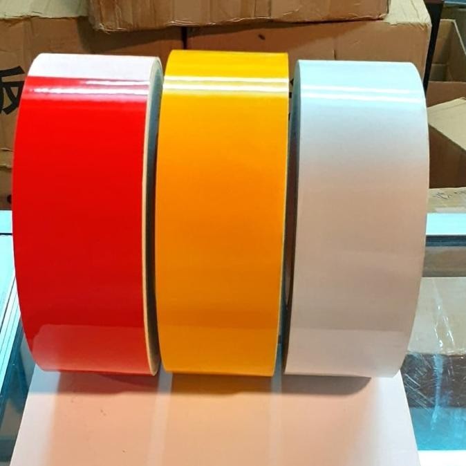 

Revlektive Cina 2" X 45M Warna Merah,Putih,Kuning