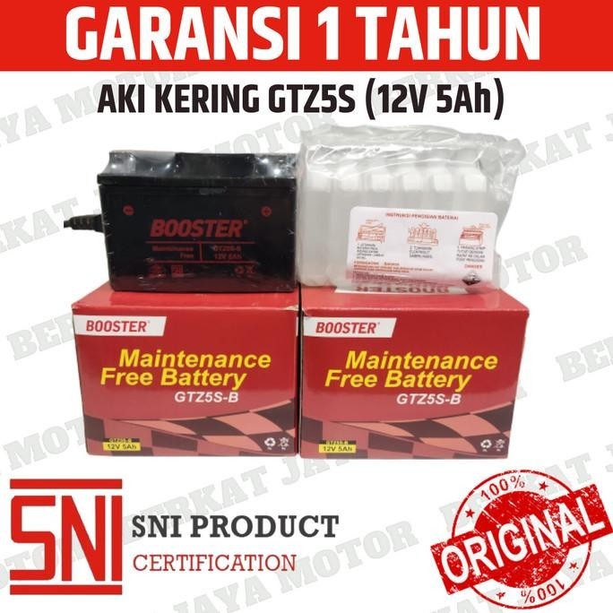 TERMURAH - AKI KERING FEDERAL FTZ5S / BOOSTER- BS GTZ5S/ Kharisma Supra X125 Beat