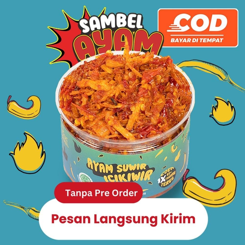 

Eat Sambel - Sambel Ayam Suwir Icikiwir Pedas Nagih 120 Gram