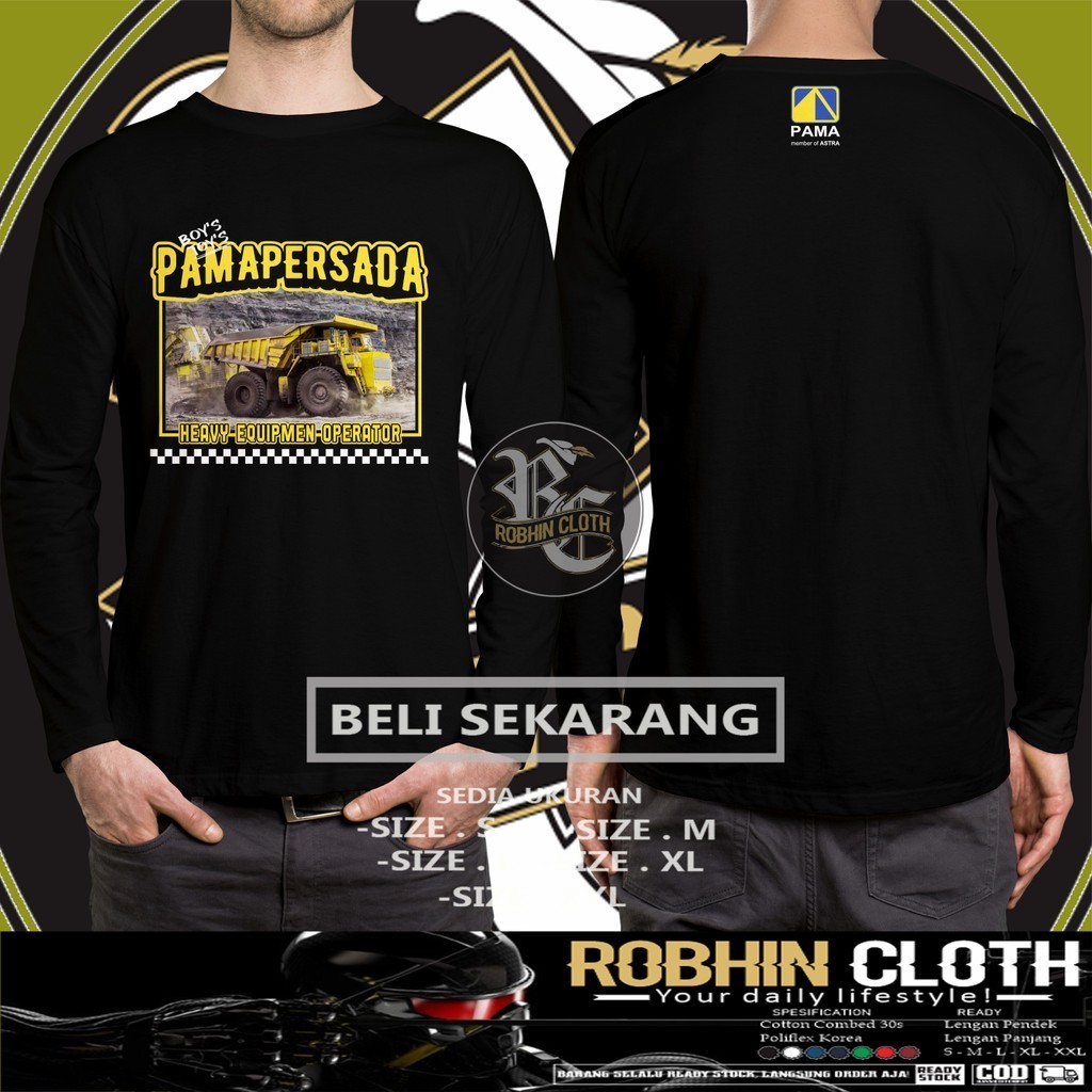 Kaos Baju Pama Persada Street Wear Style DB Lengan Panjang Kaos Distro