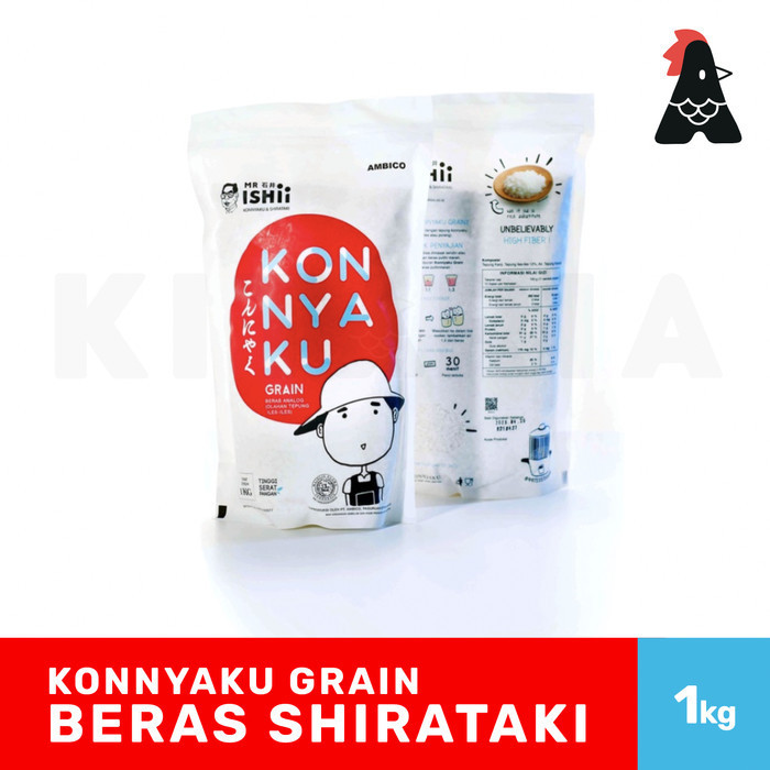 

Mr Ishii Konnyaku Grain Beras Shirataki 1Kg