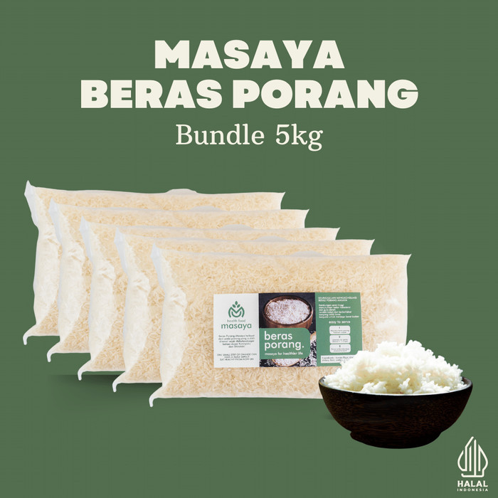 

Bundle 5Kg Masaya Beras Porang Shirataki Konjac Healthy Food