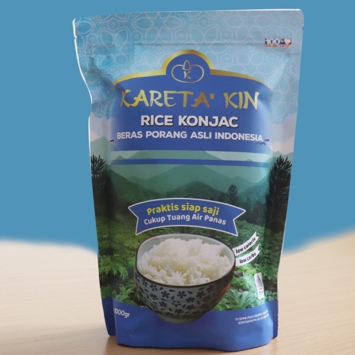 

Beras Shirataki Porang Rice Konjac Kareta Kin 1 Kg.