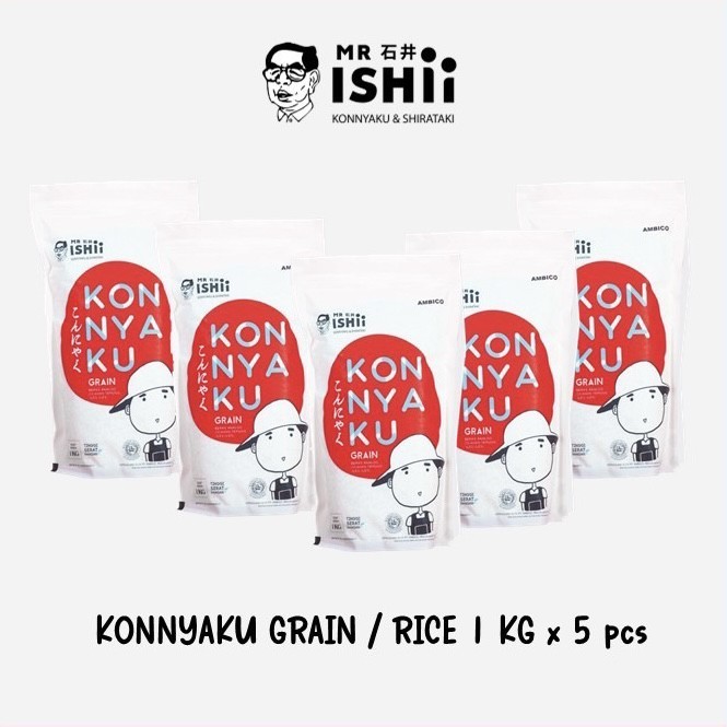 

Mr. Ishii Konnyaku Grain 5Kg - Konnyaku Rice - Shirataki Rice