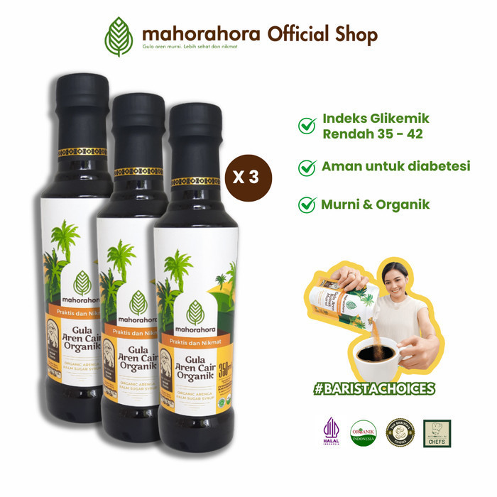 

Gula Aren Cair Mahorahora 350Ml - 3 Pcs
