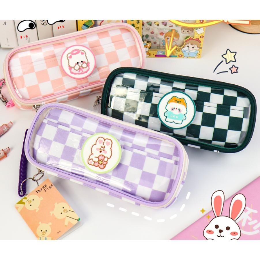 

Tempat Kotak Pensil Pen Kapasitas Besar Model Korea Dengan Pegangan Tangan FCS017