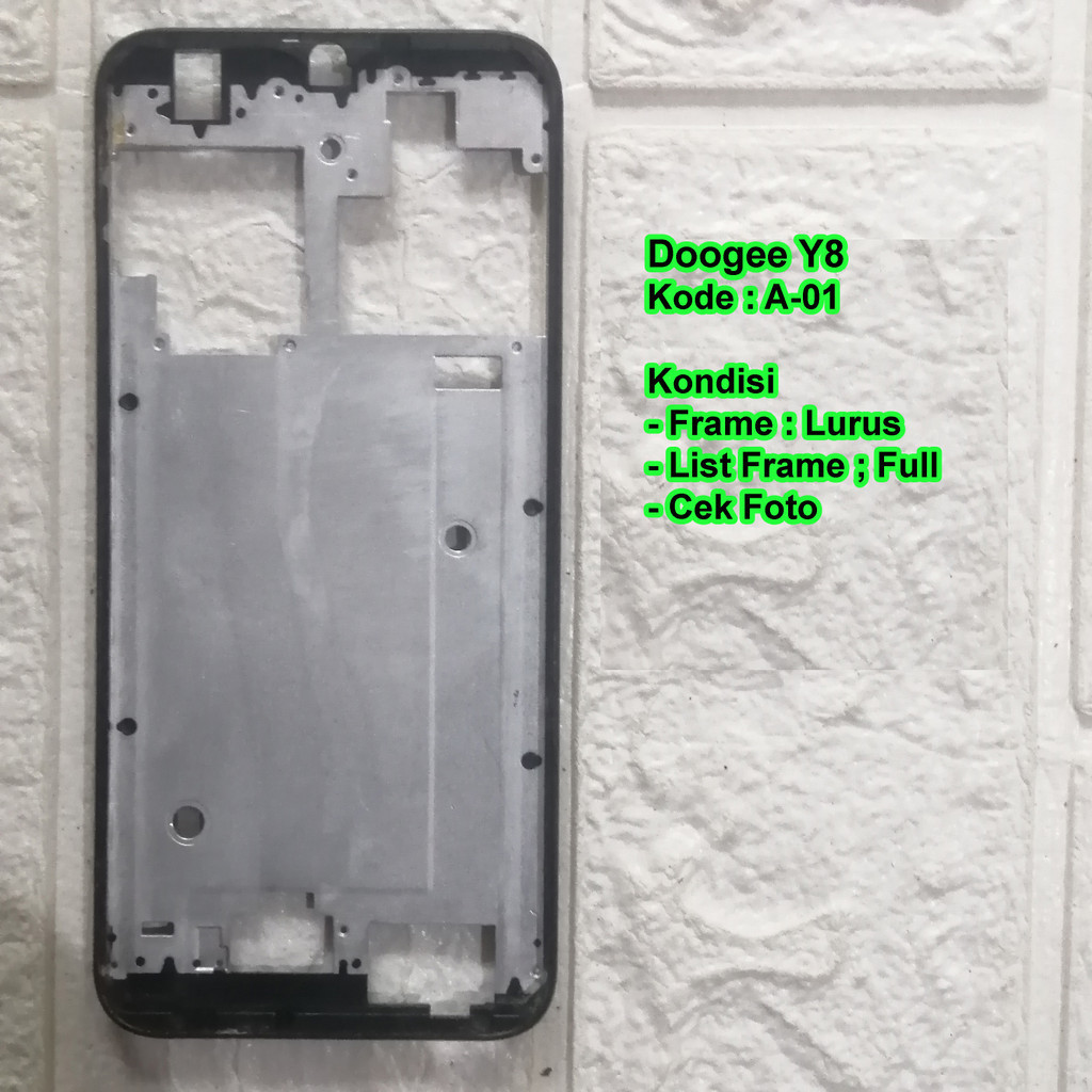 Doogee Y8 Frame Tulang Tengah / Tatakan LCD Copotan