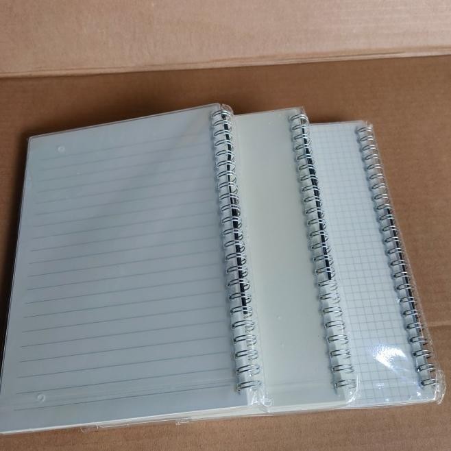 

Buku Catatan Spiral Cover Tranfaran A4 Spiral Notebook A4 Isi 80Lembar Baktioktavianiseller