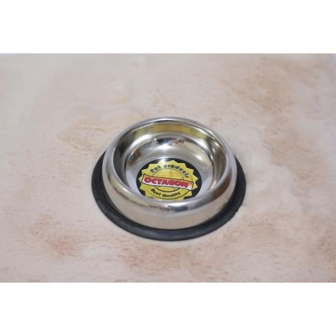 TEMPAT MAKAN HEWAN STAINLESS SINGLE BOWL MERK OCTAGON