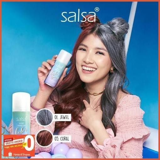 Baru [ Spray Cat Rambut ] Salsa Instant Mermaid Hair Color Spray / Semir Cat Rambut Praktis Jaminan 