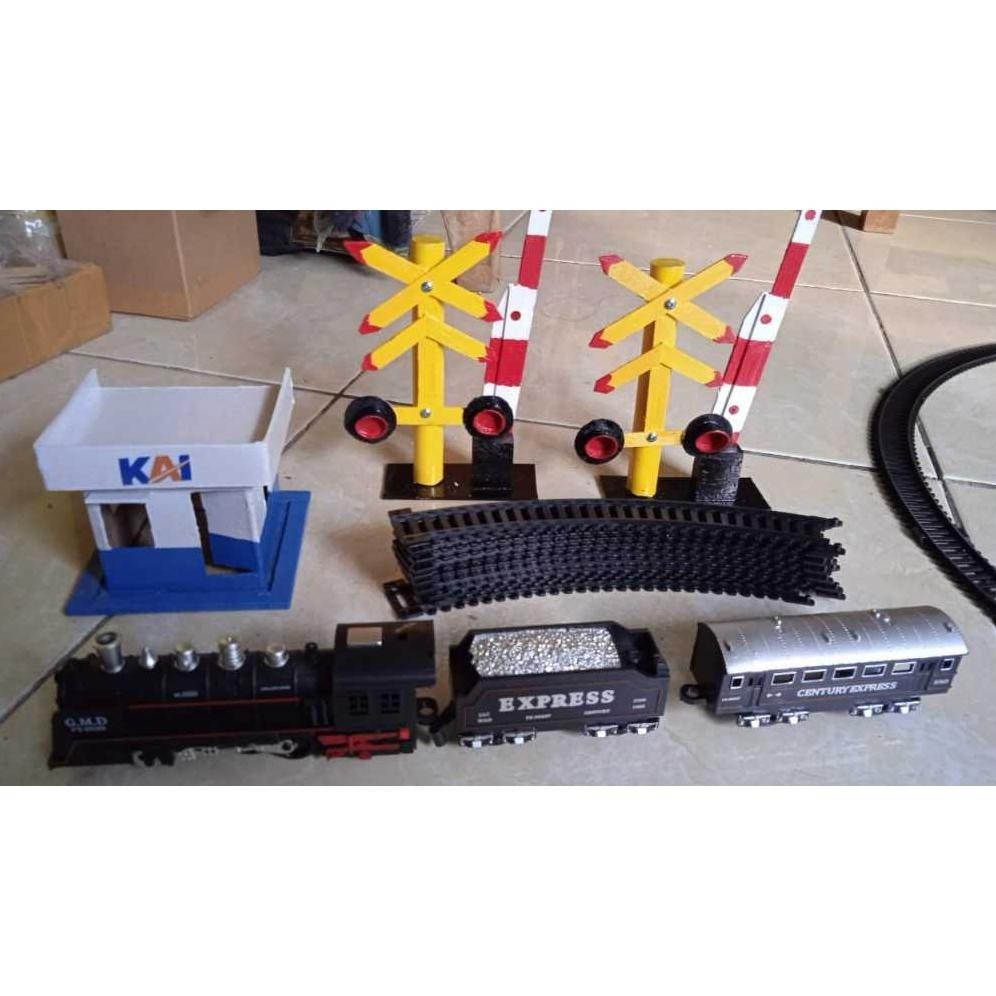 Sale Mainan Miniatur Kereta Api Indonesia Paket Mainan Edukasi Kereta Set Lengkap Railking (Kereta A